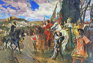 La rendición de Granada por Francisco Padilla